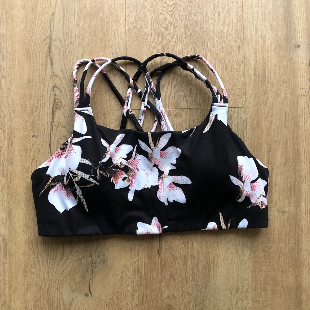 Athleta floral sports bra